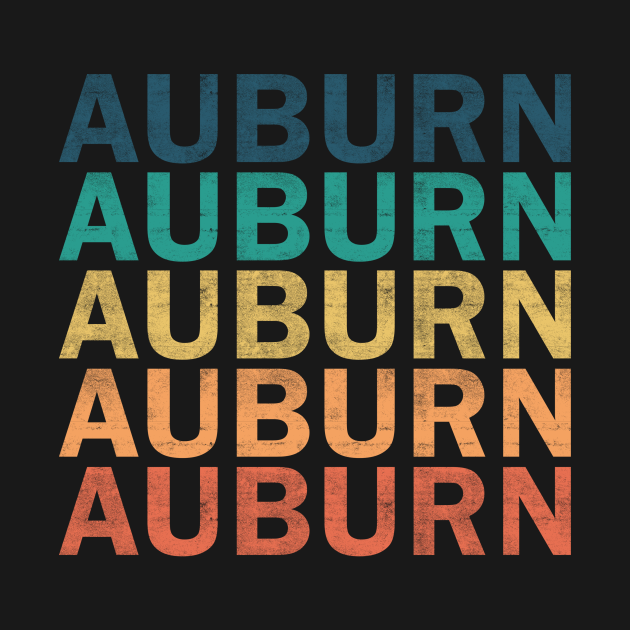 Disover Auburn Name T Shirt - Auburn Vintage Retro Name Gift Item Tee - Auburn - T-Shirt