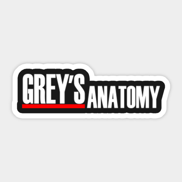 Greys Anatomy Logo - Greys - Sticker | TeePublic
