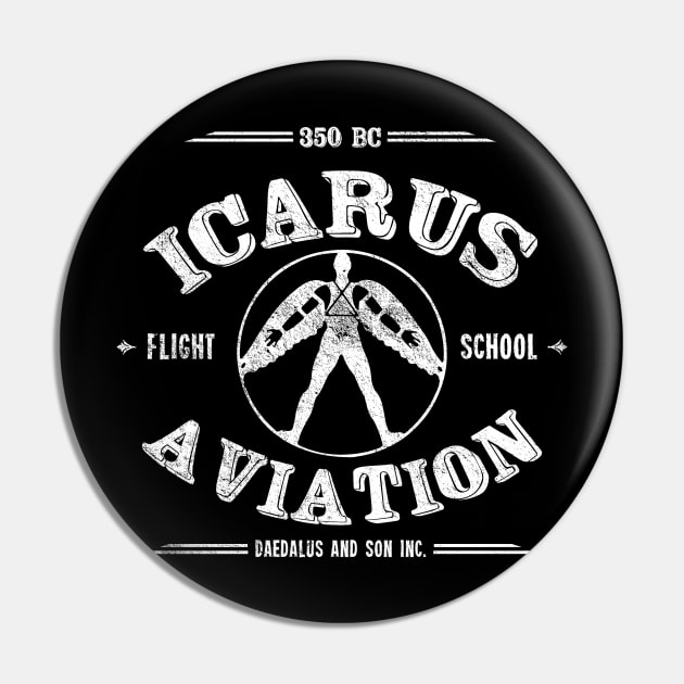 Icarus Aviation, distressed Pin by hauntedjack