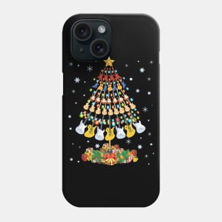 Christmas Guitar Tree Shirt Funny Merry Xmas Gifts Phone Case