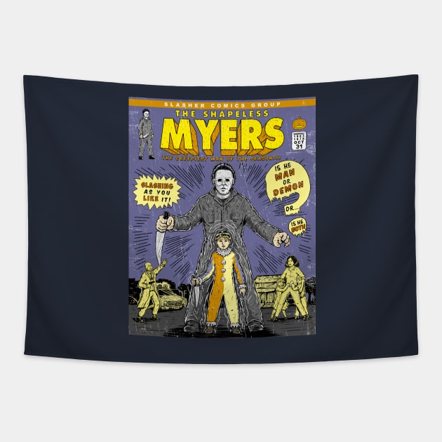 SLASHER COMICS-MYERS Tapestry by Firebrander