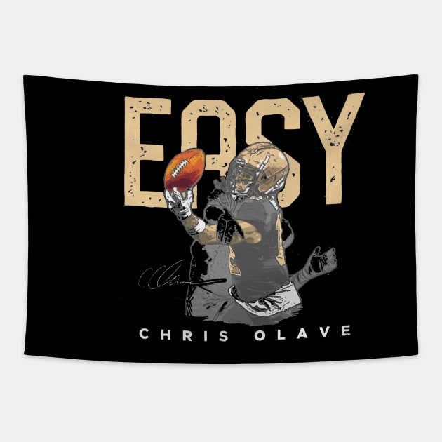 Chris Olave New Orleans Easy Tapestry by ClarityMacaws