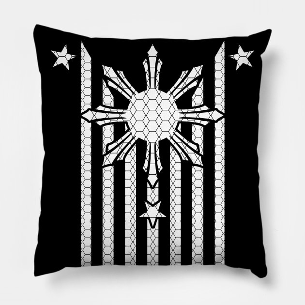 Philippines American Flag Pillow by Nostalgink