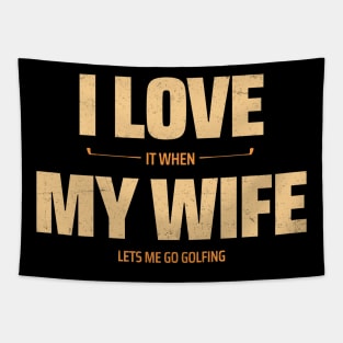 funny golf Tapestry