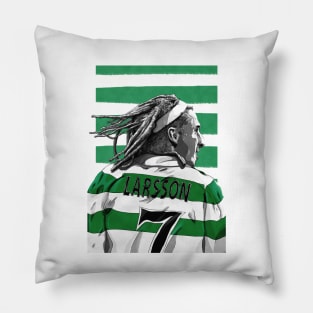 Henrik Larsson - Celtic SPL Football Artwork Pillow