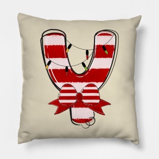 Letter Y (Christmas Alphabet) Pillow