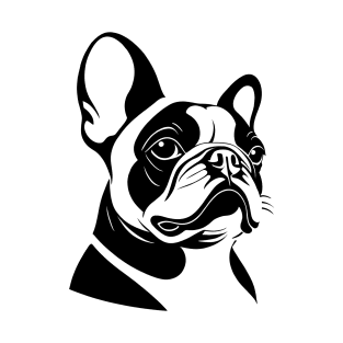 Confident Vector Simple French Bulldog T-Shirt