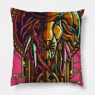 Lion Head Pillow