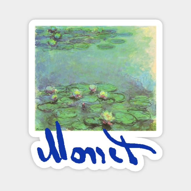 Waterlilies by Claude Monet Magnet by MasterpieceCafe