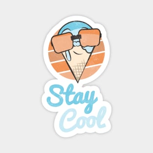 Stay Cool Ice Cream Summer Quote Magnet