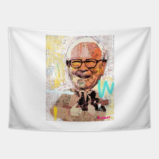 my favorite/Warren Edward Buffett Tapestry by sakont