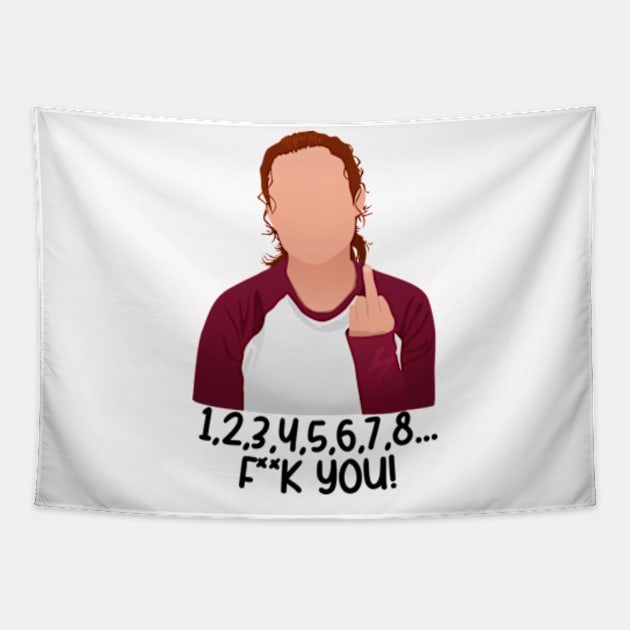 Ellie Middle Finger Last Of Us Tapestry TeePublic