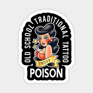 old school traditional tattoo designs Magnet