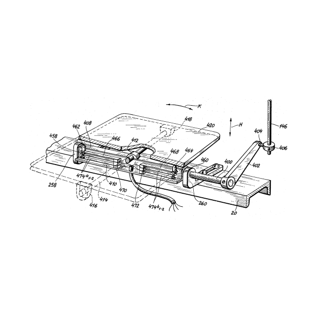 Driving Arrangements for Sewing Machine Vintage Patent Hand Drawing by TheYoungDesigns