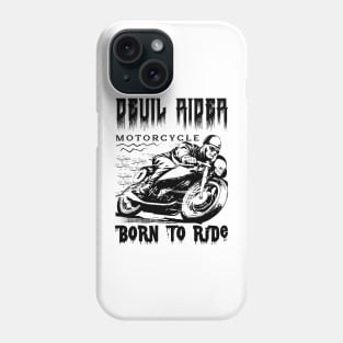 Deuil aidea motorcycle born to ride Phone Case