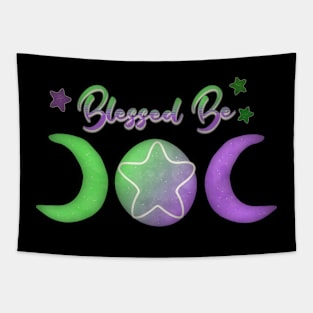 Blessed Be Triplemoon Abstract Potion and Magic Edition Design Tapestry