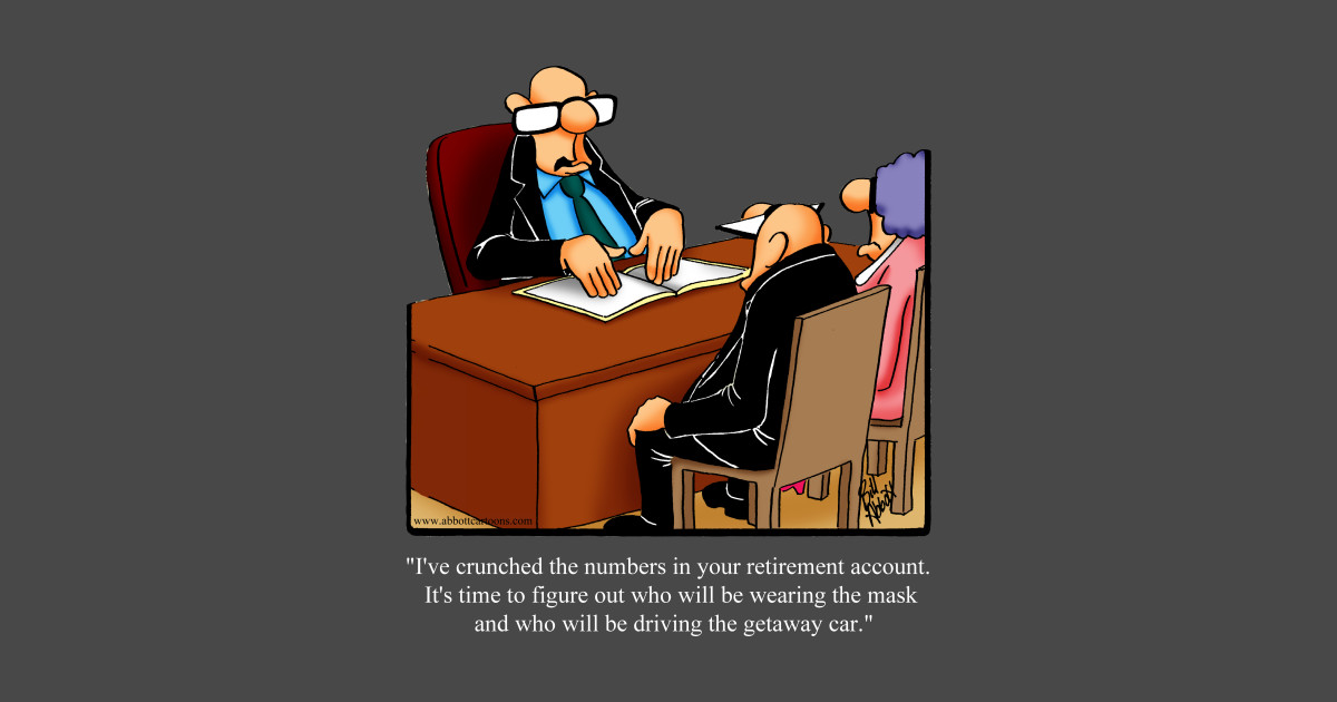 Funny Spectickles Retirement Financial Planning Cartoon Humor