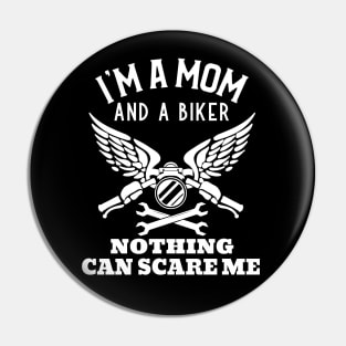 Mom and Biker Pin