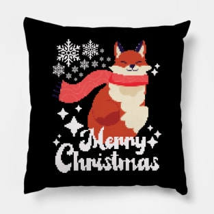 Foxy Christmas Pillow