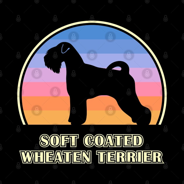 Soft Coated Wheaten Terrier Vintage Sunset Dog by millersye