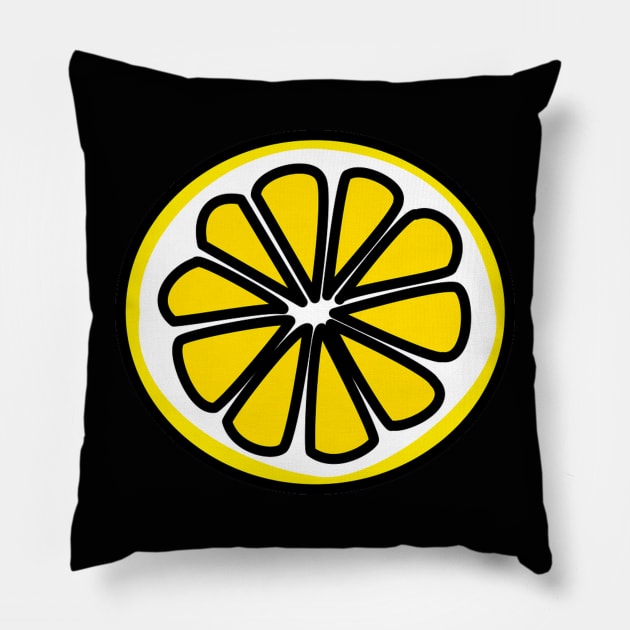 Black Lemon. Pillow by NineBlack