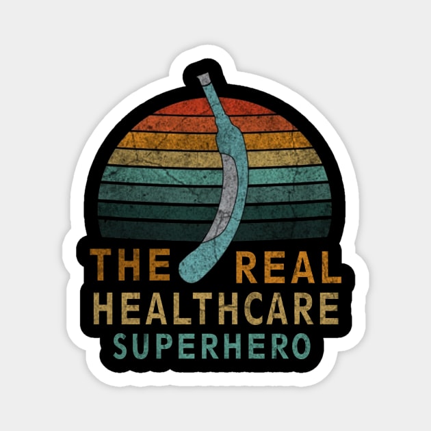 CNA- Cooter Canoe the real healthcare superhero Retro Design Magnet by ysmnlettering