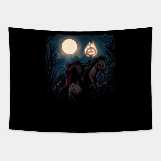 Headless Horseman Tapestry by LVBart