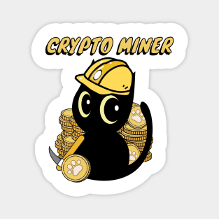 Funny black cat is a Crypto Miner Magnet