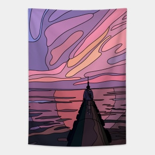 Sunset on The Ocean Tapestry