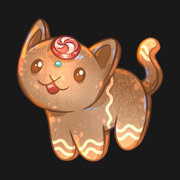 Kitty Gingerbread Cookie by Claire Lin