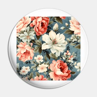 Shabby Chic Flowers Pattern 17 Pin