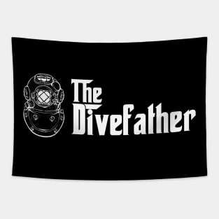 The Dive Father, Scuba Diving Addict Tapestry