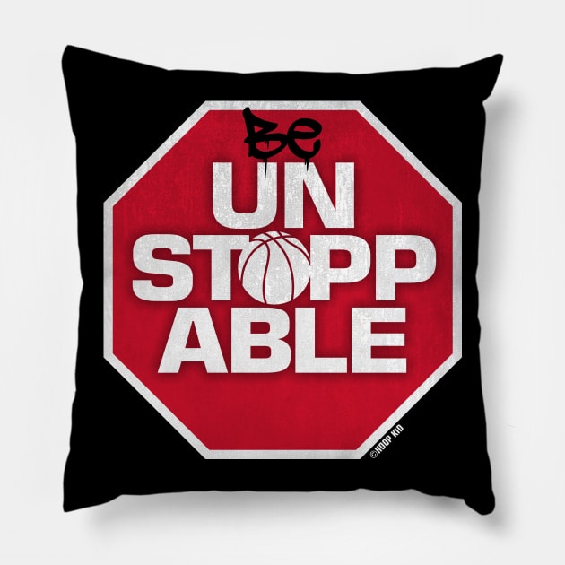 BE UNSTOPPABLE TEE Pillow by TABRON PUBLISHING