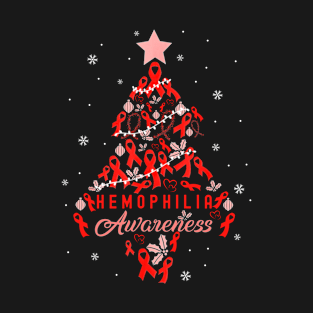 Christmas Tree Hemophilia Awareness T-Shirt