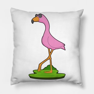 Flamingo Sunglasses Pillow