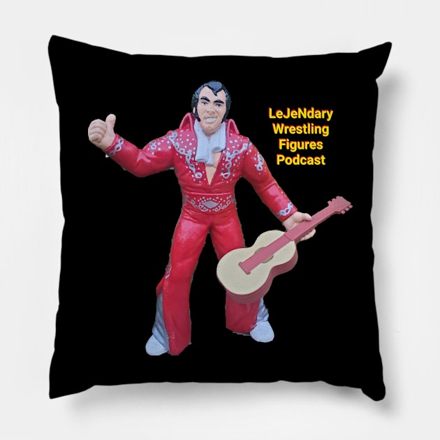 LeJeNdary Wrestling Figures Podcast Jumpsuit Pillow by LeJeNdary Wrestling Figures