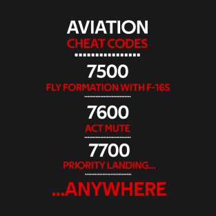 Funny Pilot Aviation Airport Code T-Shirt