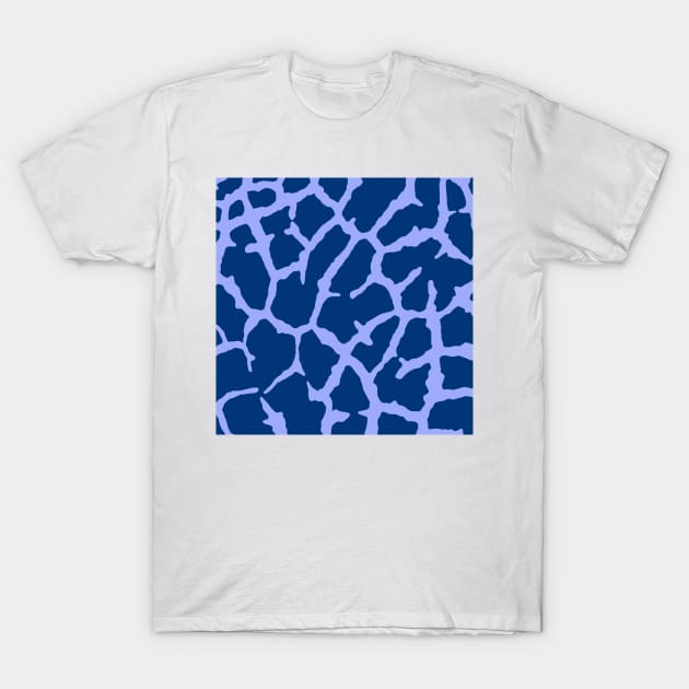 Blue Giraffe Print - Blue Giraffe Print - T-Shirt |