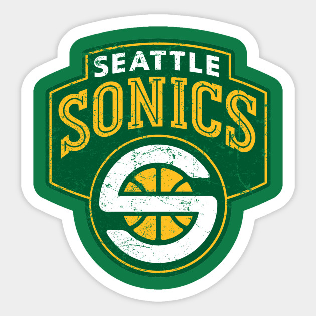 Seattle Sonics - Basketball - Sticker