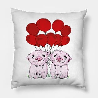 Balloons piglets Pillow