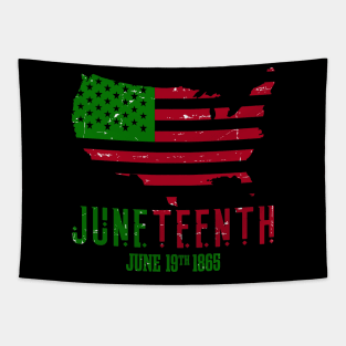 Juneteenth American Flag Tapestry