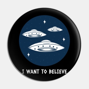 I want to believe,Flying Saucer Pin