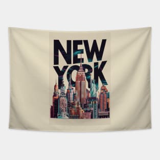 New York city Travel Poster Tapestry