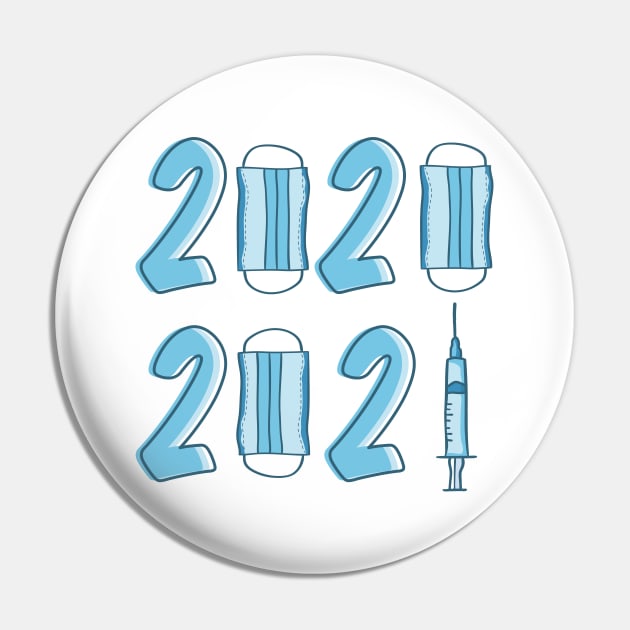 2020 MASKS - 2021 VACCINE Pin by Bombastik