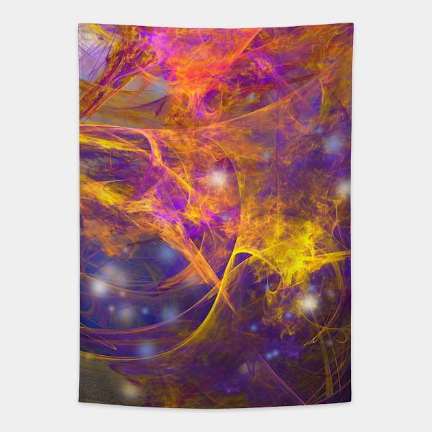 Deep space explosion Tapestry by hereswendy