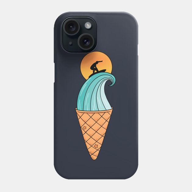 Nature Wave Ice Cream Phone Case by coffeeman