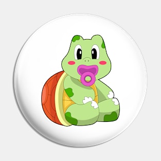 Turtle Baby Pacifier Pin