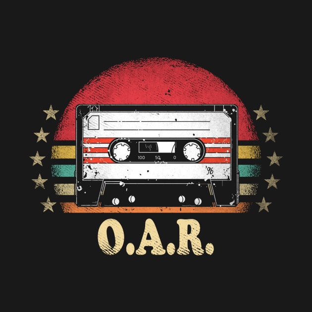 Retro Pattern O.A.R 80s 90s Birthday Style Music 70s by MakeMeBlush