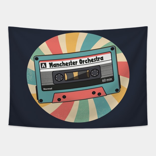 manchester orchestra retro Tapestry by Saha Paloma Ilustra