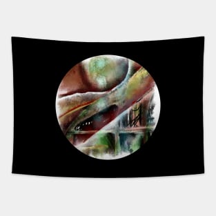 Greenhouse (abstract digital painting) Tapestry